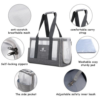Portable Pet Adventure Backpack: Stylish And Spacious Dog And Cat