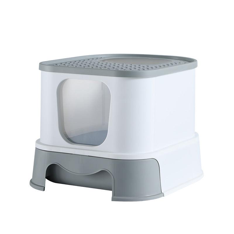 Splashguard Cat Litter Basin - Stylish And Practical Closed Design