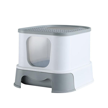 Splashguard Cat Litter Basin - Stylish And Practical Closed Design
